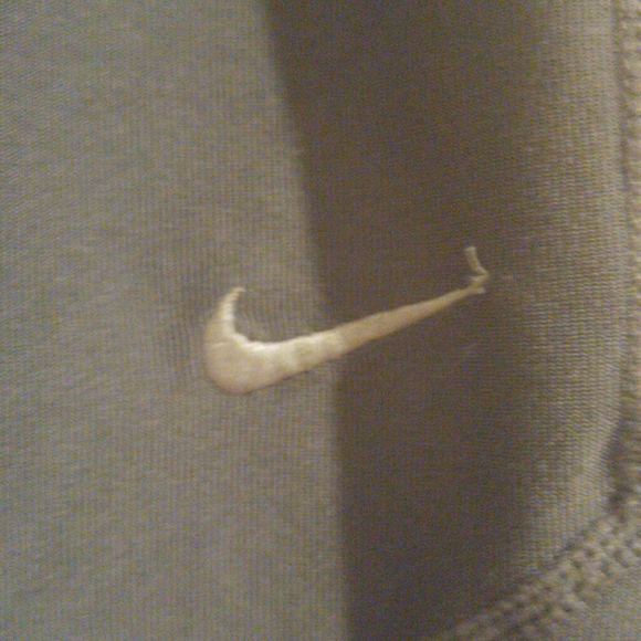 Nike Running gray and light orange capri workout pants size small - Picture 2 of 5